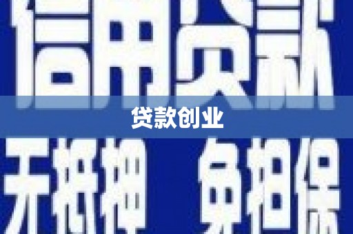 右江贷款创业