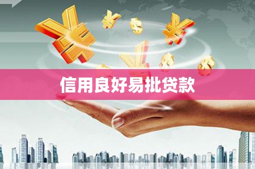 右江信用良好易批贷款