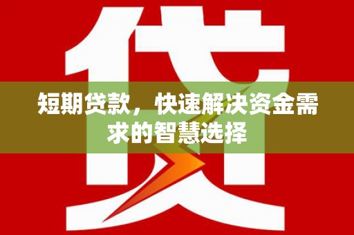右江短期贷款，快速解决资金需求的智慧选择