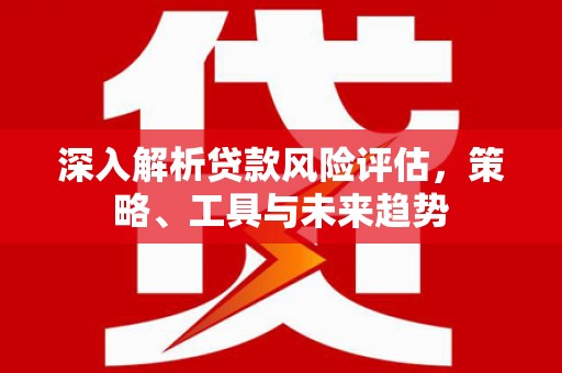 右江深入解析贷款风险评估，策略、工具与未来趋势