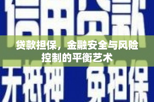 右江贷款担保，金融安全与风险控制的平衡艺术