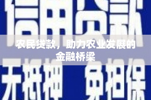 右江农民贷款，助力农业发展的金融桥梁