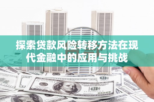 右江探索贷款风险转移方法在现代金融中的应用与挑战