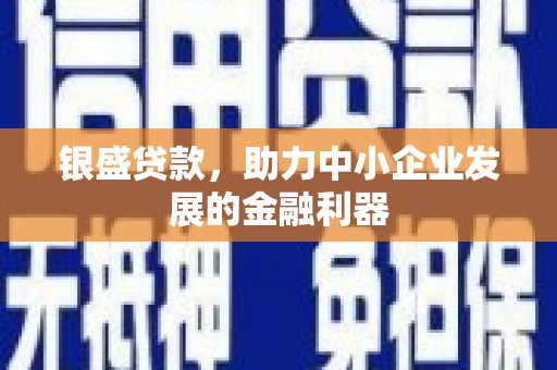 右江银盛贷款，助力中小企业发展的金融利器
