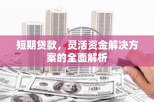 右江短期贷款，灵活资金解决方案的全面解析