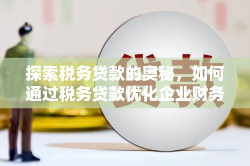 右江探索税务贷款的奥秘，如何通过税务贷款优化企业财务