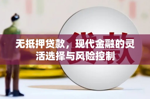 右江无抵押贷款，现代金融的灵活选择与风险控制