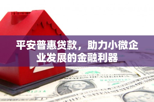 右江平安普惠贷款，助力小微企业发展的金融利器