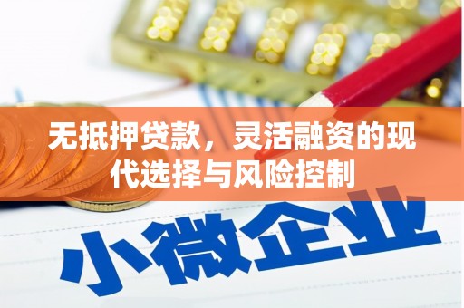 右江无抵押贷款，灵活融资的现代选择与风险控制
