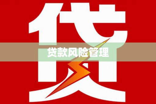 右江贷款风险管理