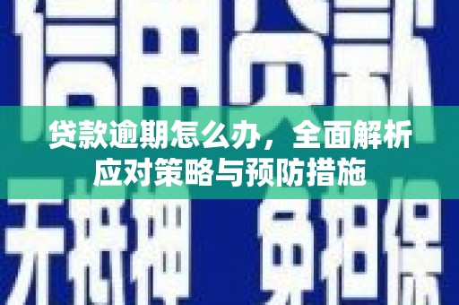 右江贷款逾期怎么办，全面解析应对策略与预防措施