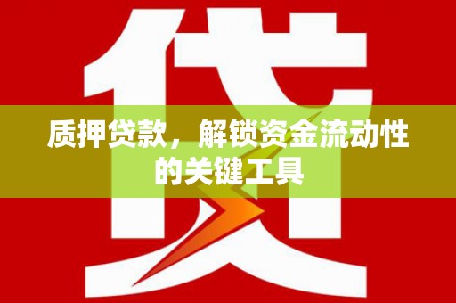 右江质押贷款，解锁资金流动性的关键工具