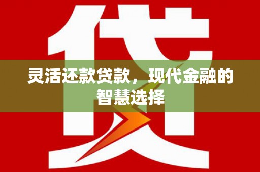 右江灵活还款贷款，现代金融的智慧选择