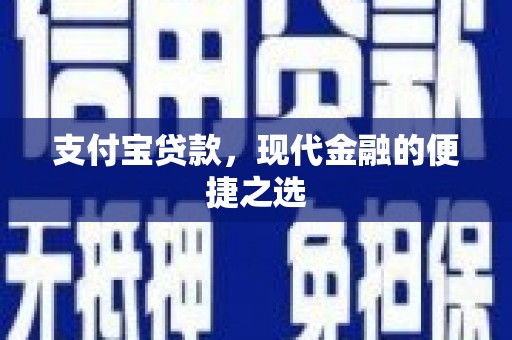 右江支付宝贷款，现代金融的便捷之选