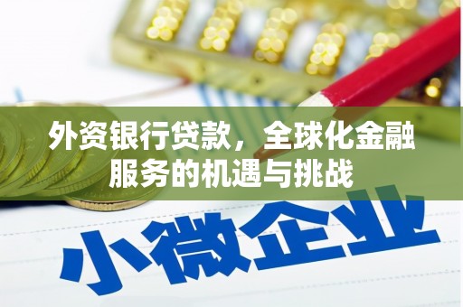 右江外资银行贷款，全球化金融服务的机遇与挑战