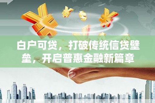 右江白户可贷，打破传统信贷壁垒，开启普惠金融新篇章