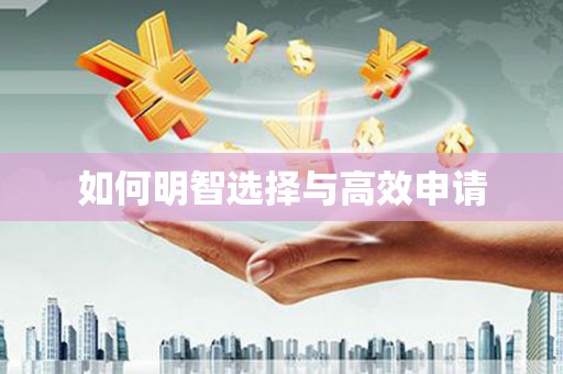 右江如何明智选择与高效申请